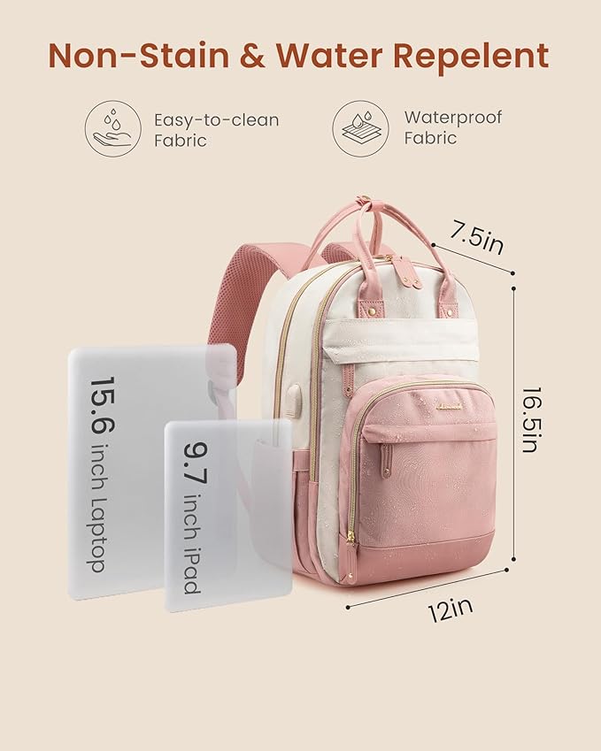LOVEVOOK Backpack for Women, Laptop Backpack Women, Fits 15.6 Inch Laptop Bag - Image 4