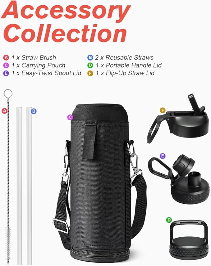Water Bottle 40 oz Insulated - Image 7