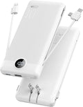 VRURC Portable Charger with Cables and Wall Plug | Power Bank with Cords | by Home