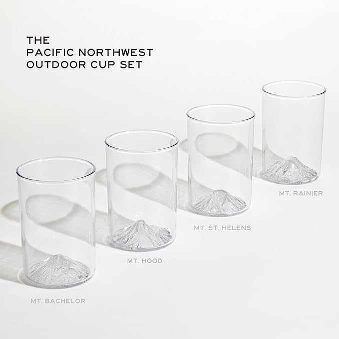 North Drinkware Pacific Northwest Unbreakable Outdoor Cup Set of 4. Featuring - Image 3