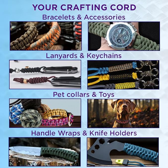 TECEUM Paracord Type III 550 Burgundi – 100 ft – 4mm – Tactical Rope MIL-SPEC – - Image 5