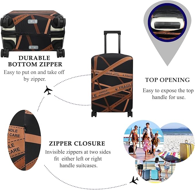 Explore Land Travel Luggage Cover Suitcase Protector Fits 31-32 Inch Case - Image 3