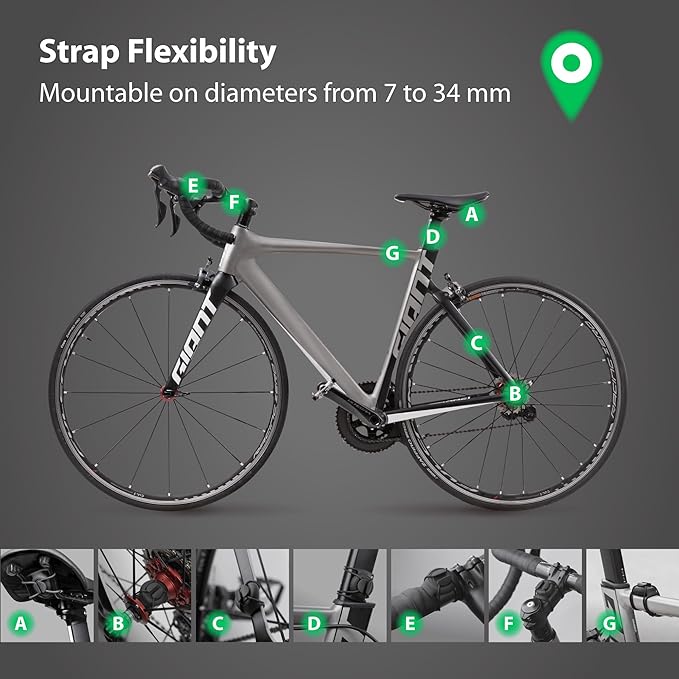 BONE Bike Air Tracker Tag Strap, Hidden Bicycle GPS Tracker Case - Image 5