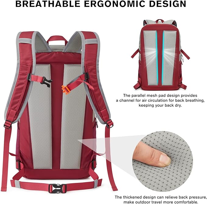 G4Free 30L Lightweight Hiking Backpack - Image 6