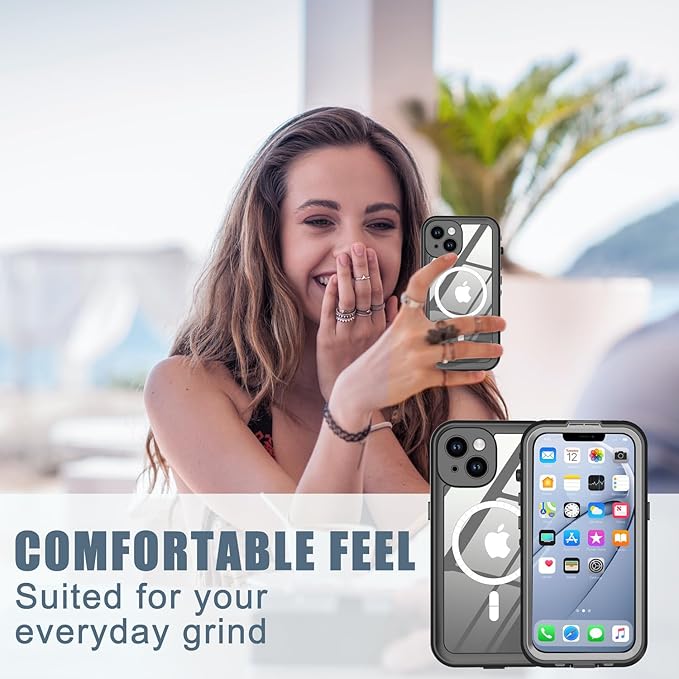 for iPhone 14 Case Waterproof, Full-Body Hard Case Built-in - Image 8