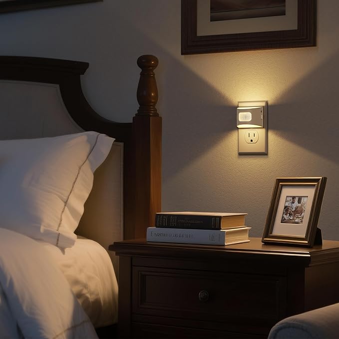 DORESshop LED Night Light, Night Lights Plug into Wall, Plug in Night Light - Image 6