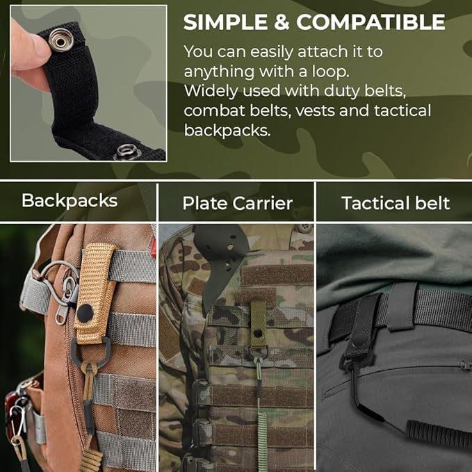 TECEUM Tactical Pistol Lanyard – 3+ Colors – Equipment Accessories - Image 8