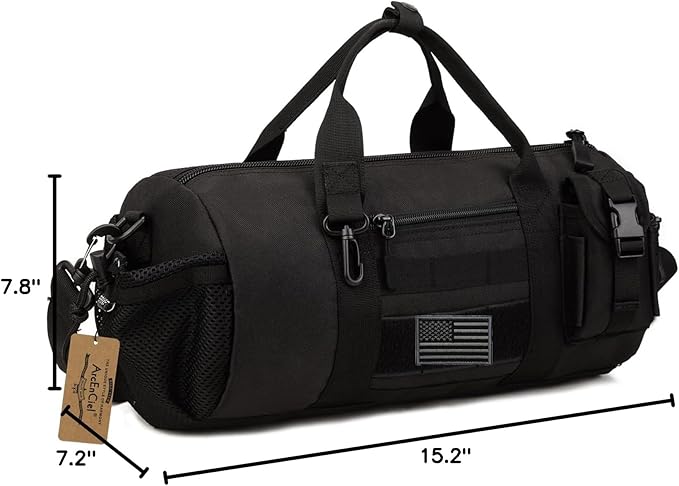 ArcEnCiel Small Tactical Duffle Bag Men Gym Pack Military Molle Shoulder Bags - Image 9