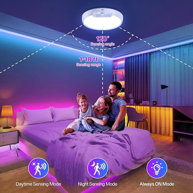 Homelist 2 Pack Rechargeable RGB Shower Light - Image 4