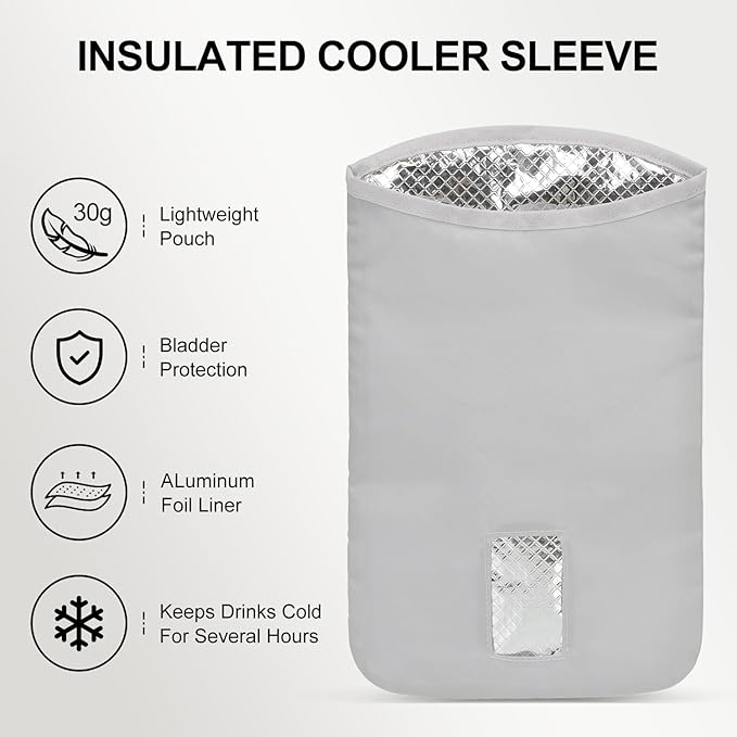 IX INOXTO Lightweight Insulated Cooler Bag Fits 1.5L & 2L Hydration Water - Image 2
