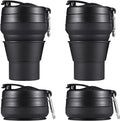 2PACK Collapsible Coffee Cup, 16 OZ 480ml Silicone Folding Camping Mug by EASYXQ