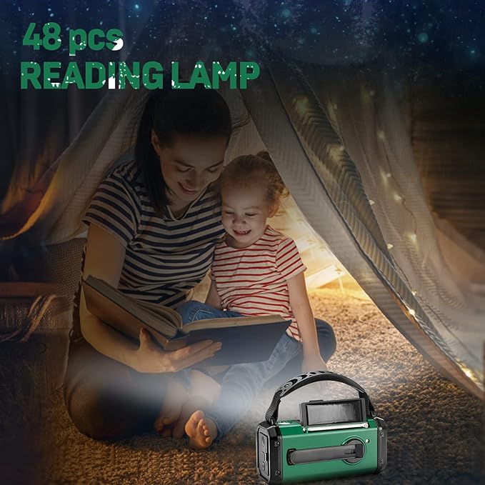NOAA Emergency Weather Radio, Best Portable 10000mAh Battery/Hand Crank/Solar - Image 8