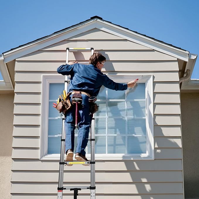 BOCOM 10.5 FT Aluminum Telescoping Ladder, Lightweight Multi-Purpose - Image 7