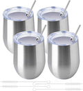 12oz/4 Pack Wine Tumbler Glasses by YEBTSLife