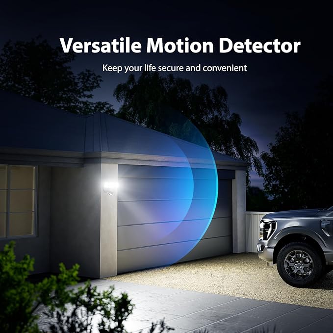 Onforu 75W LED Flood Light Motion Sensor Outdoor, 7000lm Dusk to Dawn Flood - Image 4