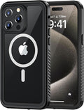 Lanhiem Magnetic for iPhone 15 Pro Max Case, Waterproof Shockproof Dustproof by LanhiemHome