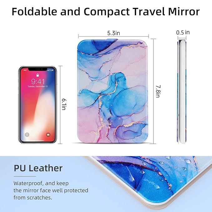Rechargeable Travel Lighted Makeup Mirror - Image 6