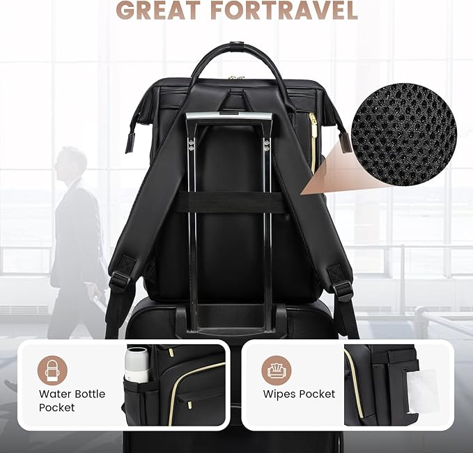 LOVEVOOK Leather Laptop Backpack - Image 5