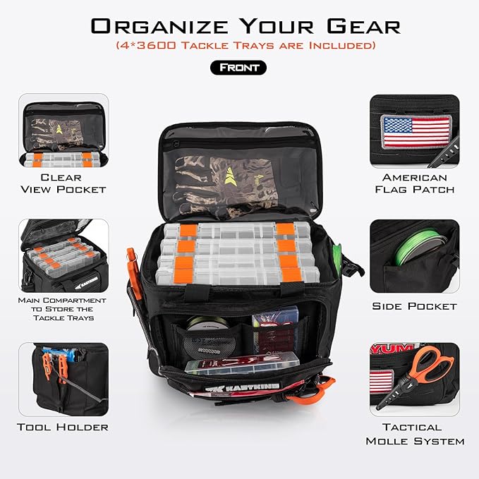 KastKing Karryall Fishing Tackle Bags - Image 2