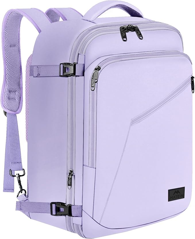 MATEIN Carry on Backpack for Women, 40L Heavy Duty Travel Backpack Airplane by MATEIN