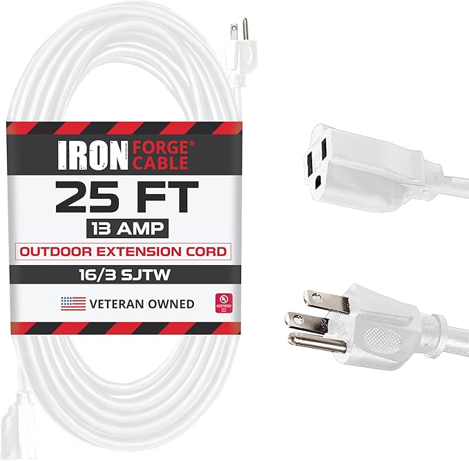 Iron Forge Cable Weatherproof 25 Ft Outdoor Extension Cord by IronForgeCable