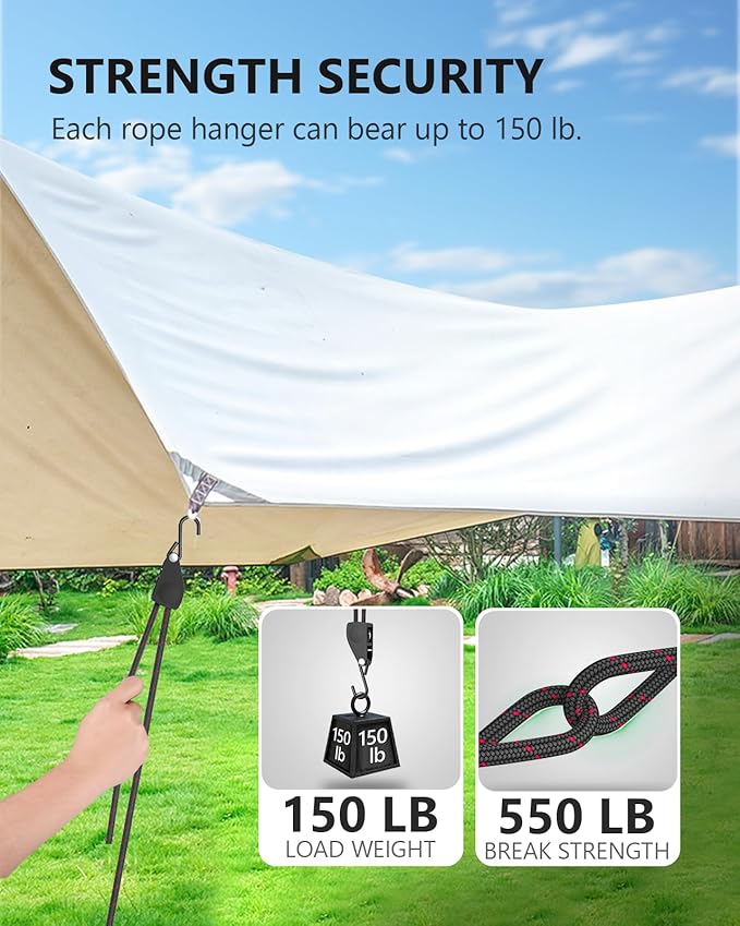 Kayak Straps Tie Downs 4 Pack, Roof Rack Straps Adjustable Ratchet Tie Down - Image 3