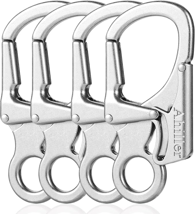 Ahiller Carabiner Clip, Double Anti-Misopening Locking Design, Key Ring Clip by Ahiller