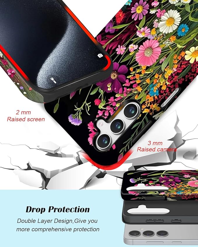 Compatible for Samsung Galaxy A27 5G Case, Dual Layer Heavy Duty 2 in 1 - Image 3