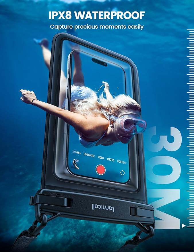 Lamicall Double Pocket Waterproof Phone Pouch - Image 4