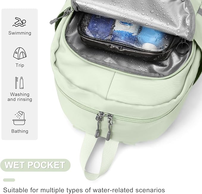 coofay Gym Backpack For Women Waterproof Backpack - Image 4