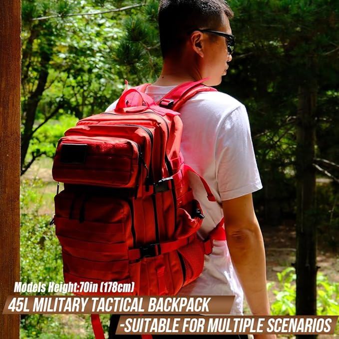 45L Tactical Backpack for Men Women, Military Assault Pack - Image 6