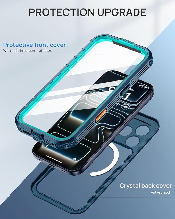 Lanhiem Magnetic for iPhone 17 Pro Max Case, IP68 Waterproof, Compatible - Image 5