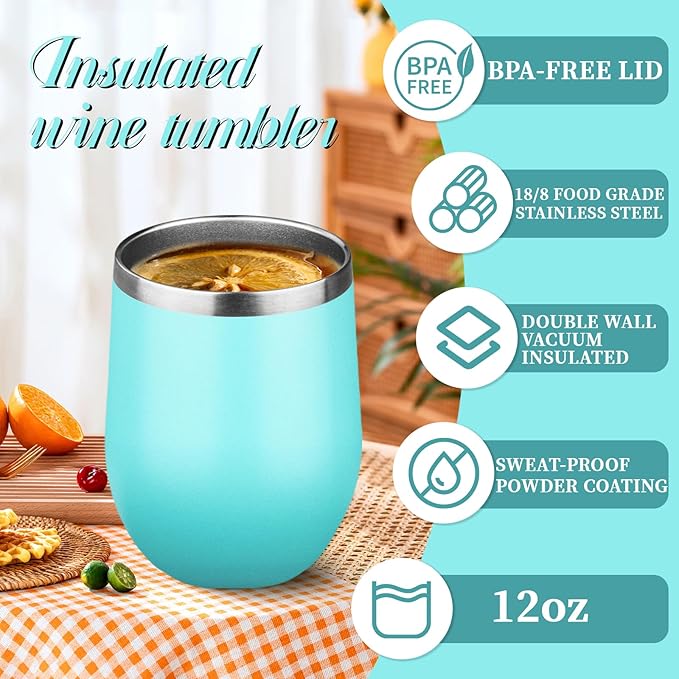 12oz Stemless Wine Tumbler - Image 5