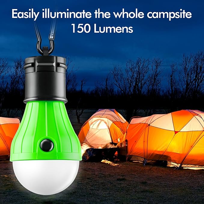 FLY2SKY Tent Lamp 5 Packs Portable Tent Light Clip Hook Hurricane Emergency - Image 2