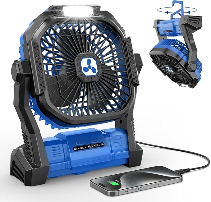 Portable Fan Rechargeable, Cordless Battery Powered Fan by OnlyNewforYourLife