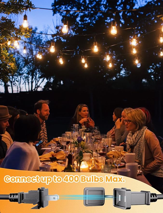 Svater Outdoor Led String Lights 36 FT, Patio Lights - Image 5