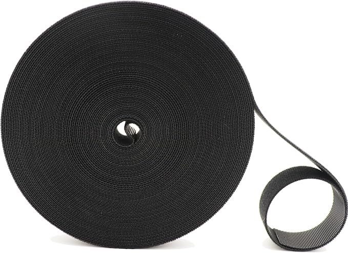 Hook and Loop Roll, 50ft x 3/4inch Cut to Length Straps, Fastening Cable Ties by Cangder