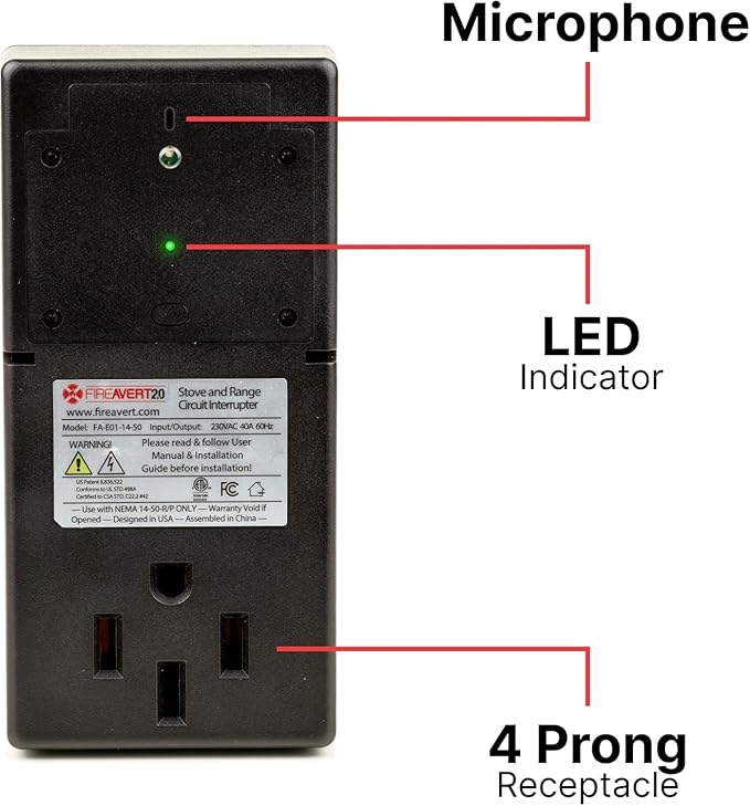 FireAvert - Electric Auto Stove Shut-Off Safety Device, Oven Monitoring Solution - Image 6