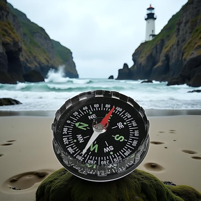 Black Waterproof Pocket Watch Compasses Navigation Compasses Professional Clear - Image 6