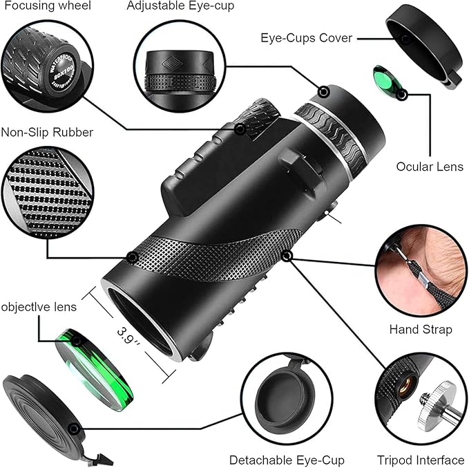 Monocular-Telescope 80x100 High Powered Monoculars High Definition - Image 2