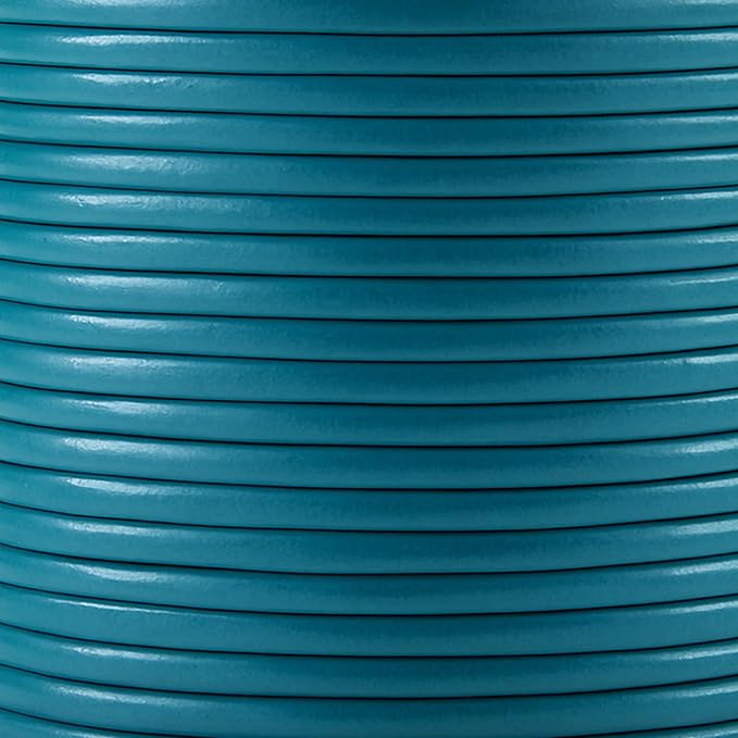 Mandala Crafts Round Genuine Teal Leather Cord - Image 3