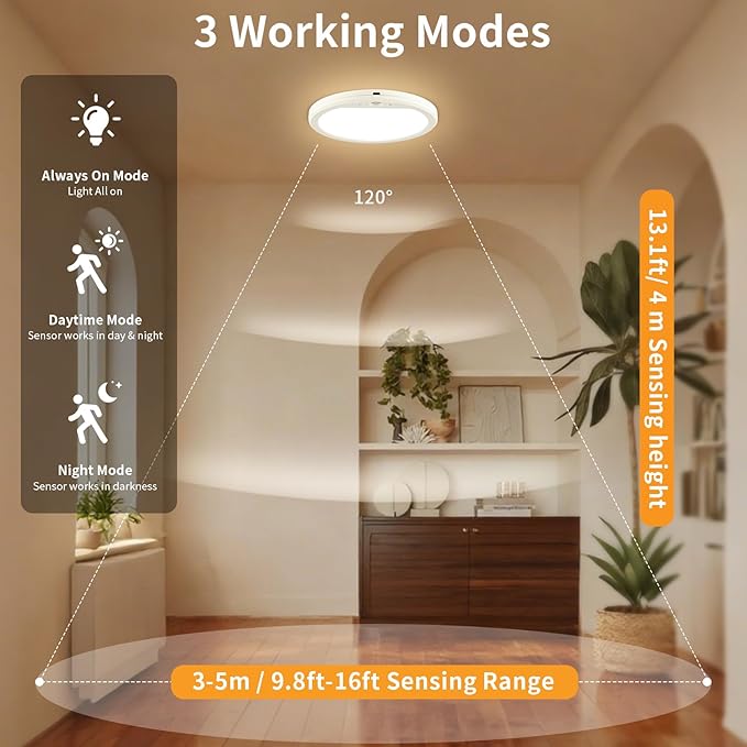 USB C Rechargeable Motion Sensor Ceiling Light 750LM - Image 7