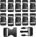 10 Pack 1 Inch Buckle Quick Side Release, Heavy Duty Plastic Side Release by Unknown