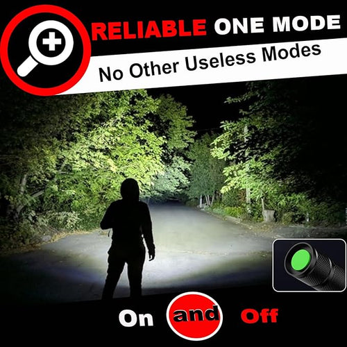 1 Mode Flashlights 6 Pack, Bright Zoomable LED Tactical Flashlight High Lumens - Image 2