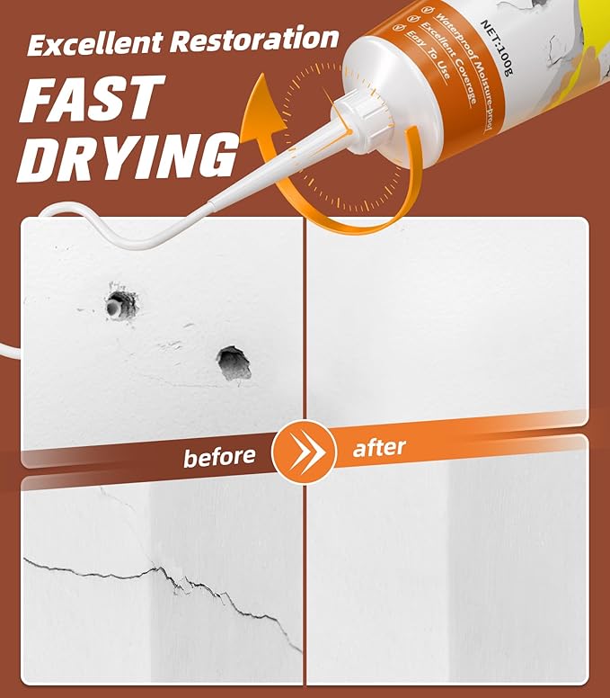 Spackle Wall Repair Kit, Drywall Repair Patch Kit, Simple Small Wall Hole - Image 4