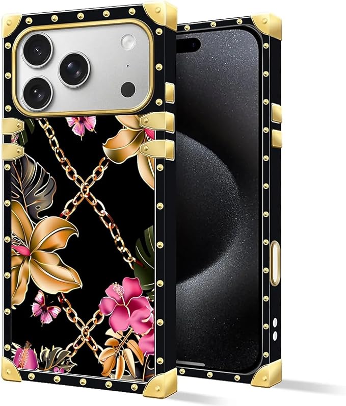 for iPhone 17 Pro Max Case Luxury Golden Decoration - Image 2
