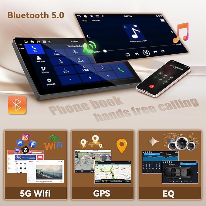for Jeep Compass Patriot 2010-2016 Android 15 Car Stereo, Hikity 10'' in-Cell - Image 5