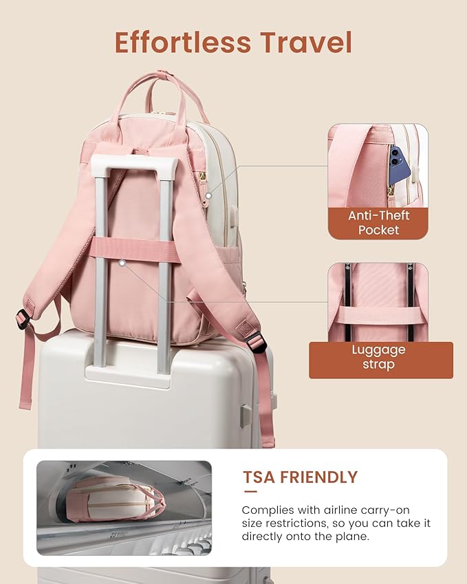 LOVEVOOK Backpack for Women, Laptop Backpack Women, Fits 18 Inch Laptop - Image 6