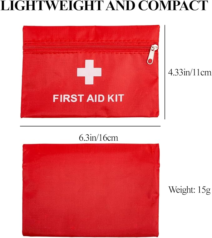 QCWN 12 Pack Empty First Aid Bag Mini Medical Kit Pouch Small Travel Emergency - Image 2