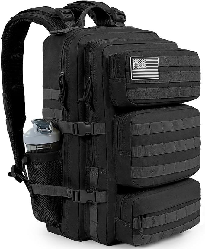 50L Military Tactical Backpack Large Day Backpack by KOOKOOMIA